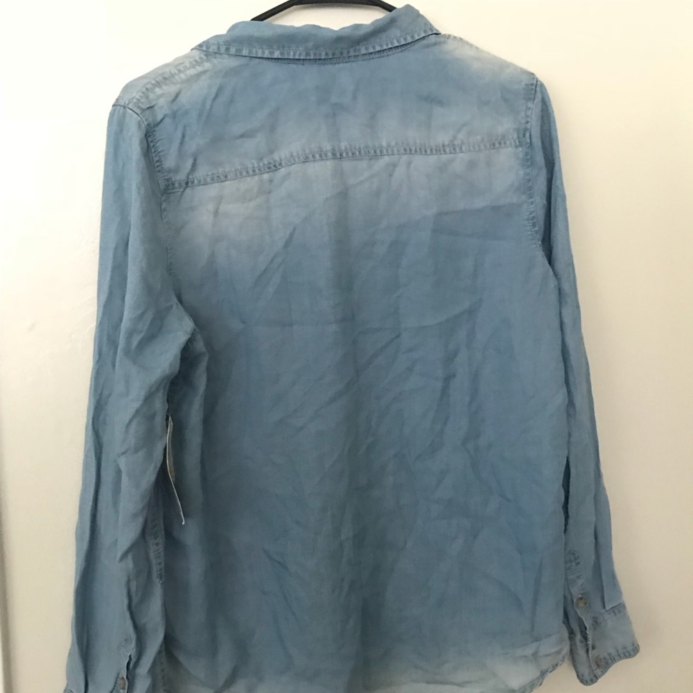 Long sleeve denim top